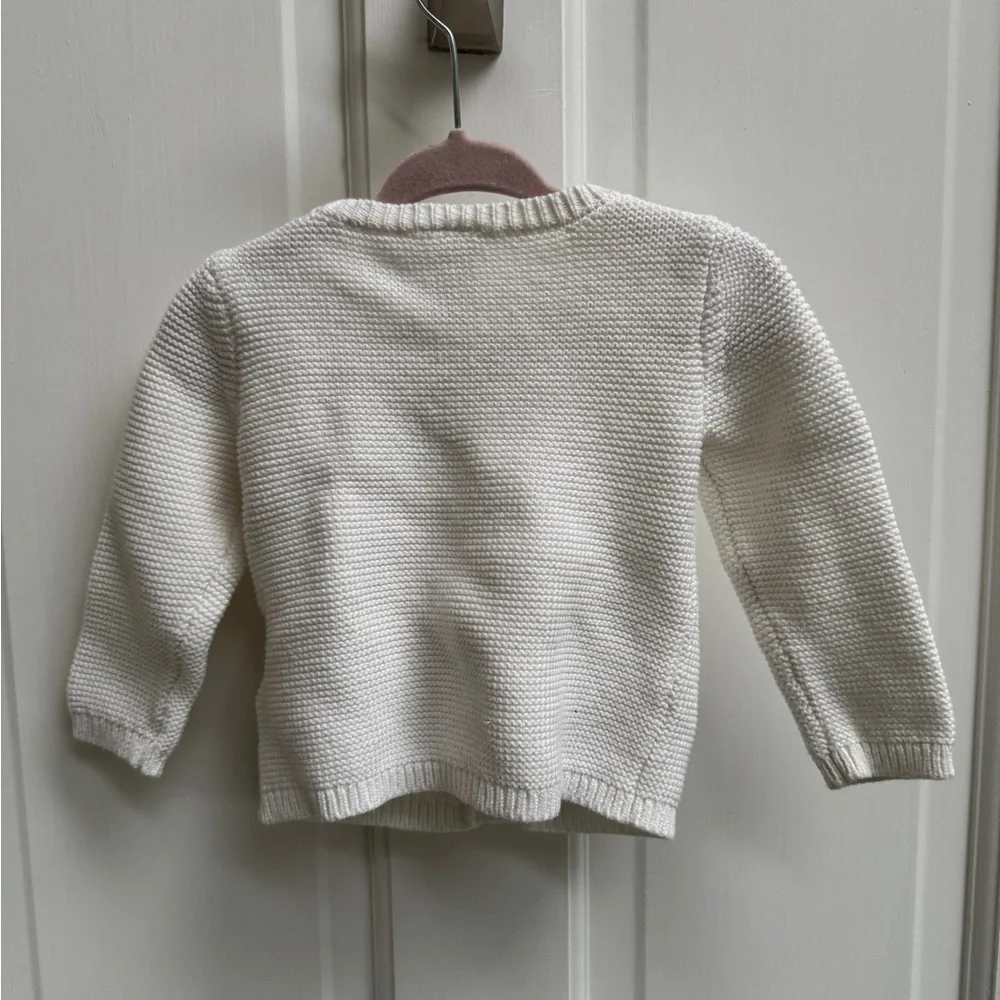 NWOT Simple Joys by Carter’s 6-9M Gender Neutral Cream Warm Sweater Cardigan